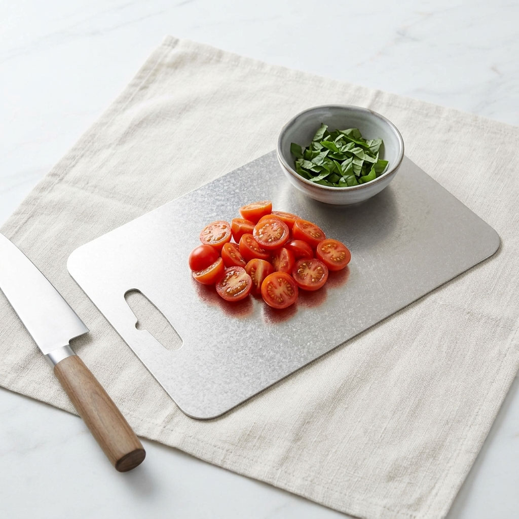 Cutting Board插图4 Anti-fingerprint Titanium Cutting Board - Back