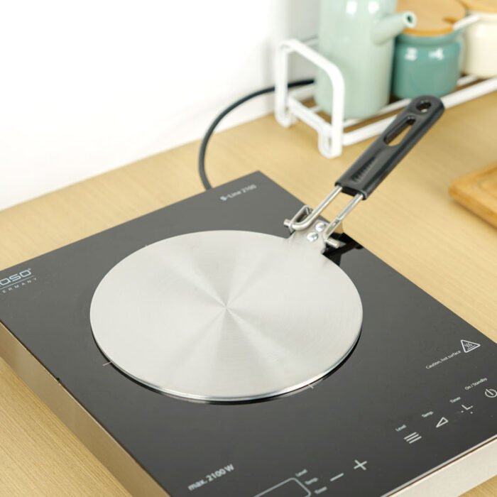 Plastic Foldable Handle Stainless Steel Induction Plate adapter BMA HDP005