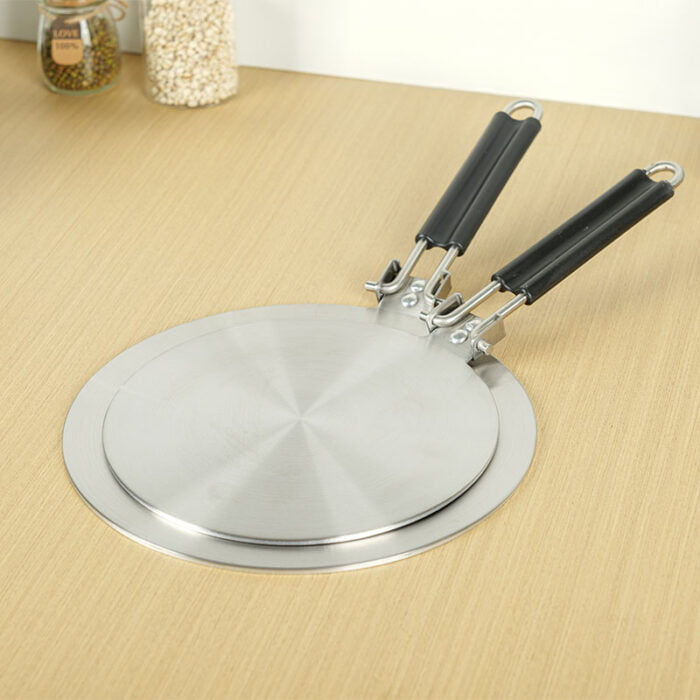 Stainless Steel Adapter Plate With Plastic Handle for Induction Cooktop BMA HDP006 - Image 5