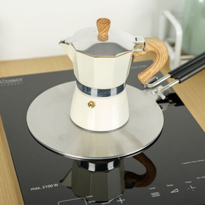 Stainless Steel Adapter Plate With Plastic Handle for Induction Cooktop BMA HDP006 - Image 3