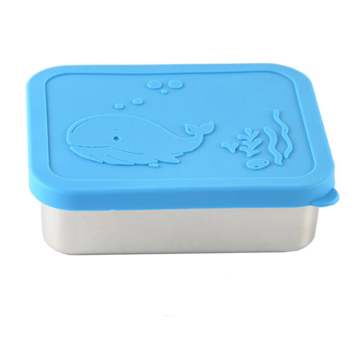 Stainless Steel Bento Lunch Box For Kids & Adults With Bpa-free Silicone Lid BMA LB16 - Image 3