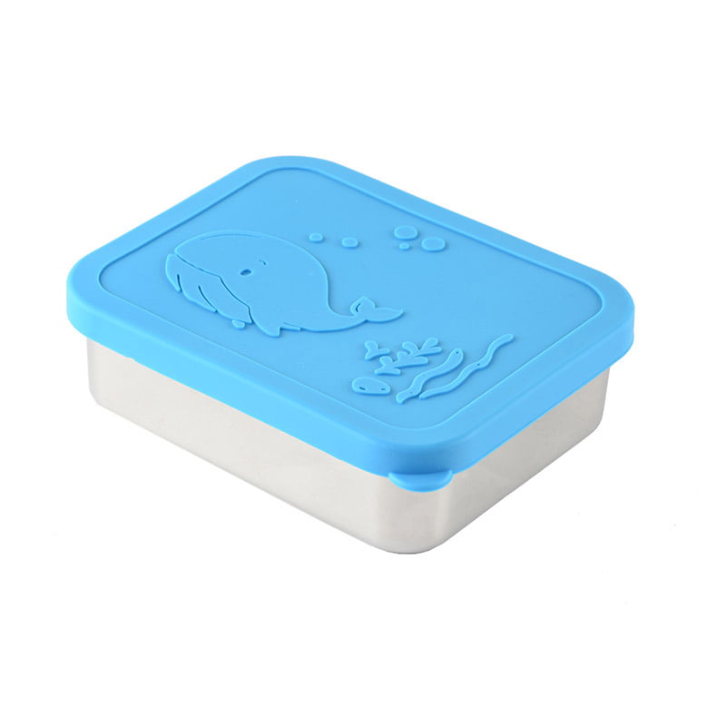 Stainless Steel Bento Lunch Box For Kids & Adults With Bpa-free Silicone Lid BMA LB16