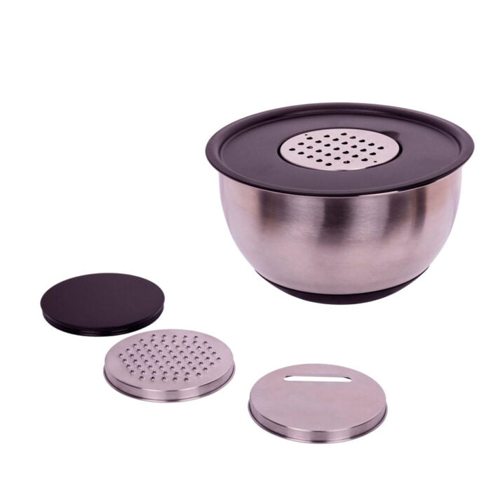 Mixing Bowls with Airtight Lids Stainless Steel Bowls By Colorful Non-Slip Bottoms BMA MB01 - Image 2