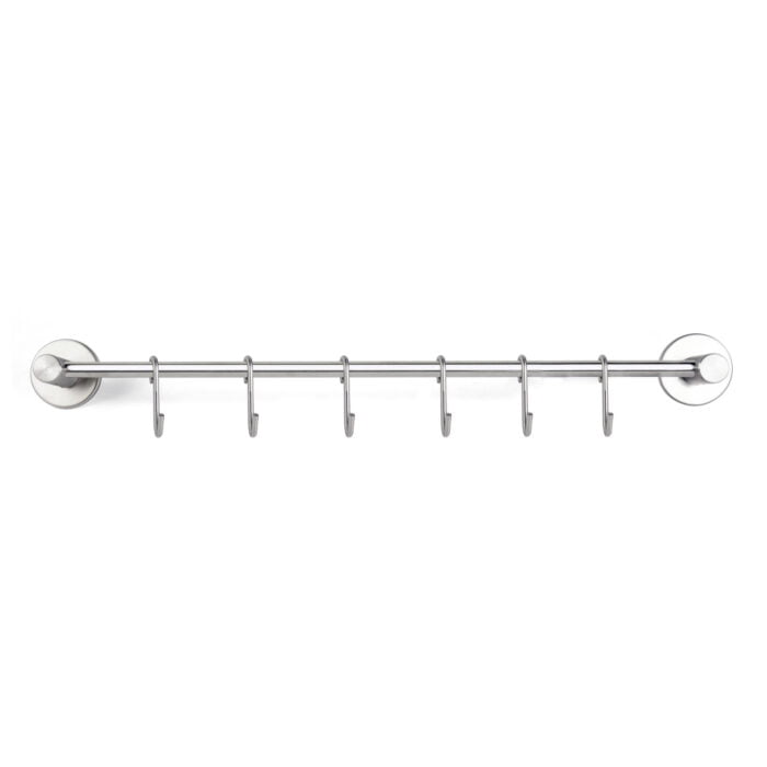 Stainless Steel Wall Mounted Pots and Pans Hanging Rack with Sliding Hook BMA KC206 - Image 3