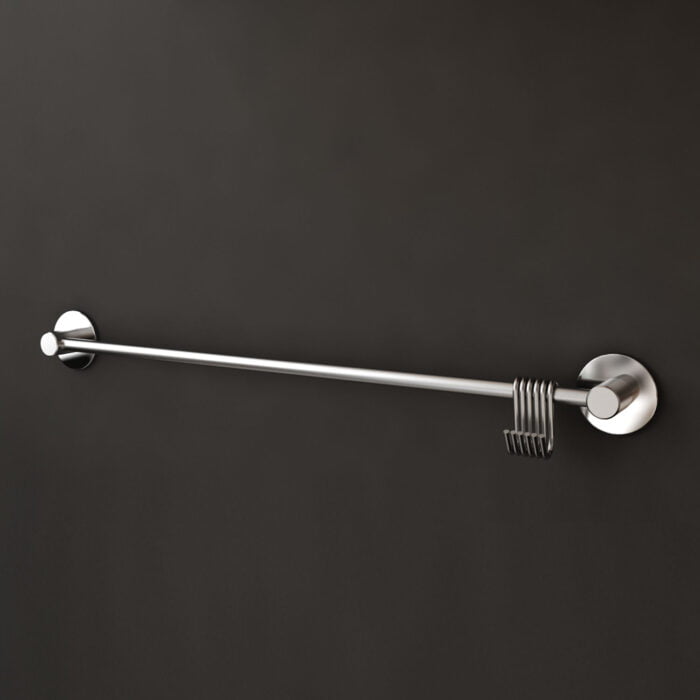 Stainless Steel Wall Mounted Pots and Pans Hanging Rack with Sliding Hook BMA KC206 - Image 7