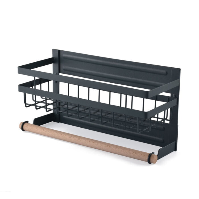 Customized Black Magnetic Spice Storage Rack Organizer for Refrigerator MSP1101 - Image 2