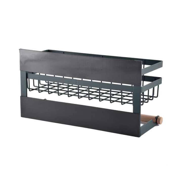 Customized Black Magnetic Spice Storage Rack Organizer for Refrigerator MSP1101 - Image 3