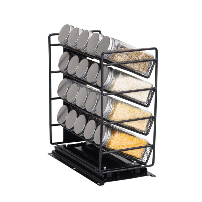 Kitchen Seasoning Shelf Pull Out Spice Rack Organizer for Kitchen Cabinet PSR03 - Image 4