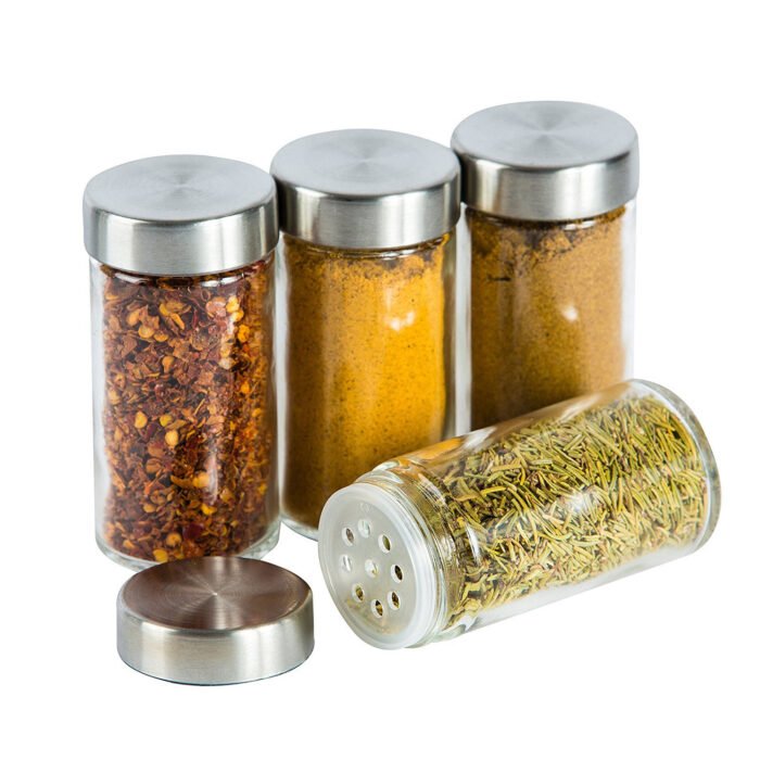 Stainless Steel Condiment Set Revolving 16-Jar Spice Rack for Kitchen BMA S1203 - Image 6