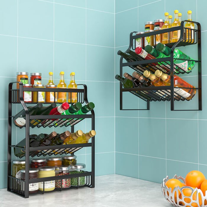 3 Tier Kitchen standing Storage Organizer Spice Rack For Sauce Seasoning Jars Bottle Rack SR1102