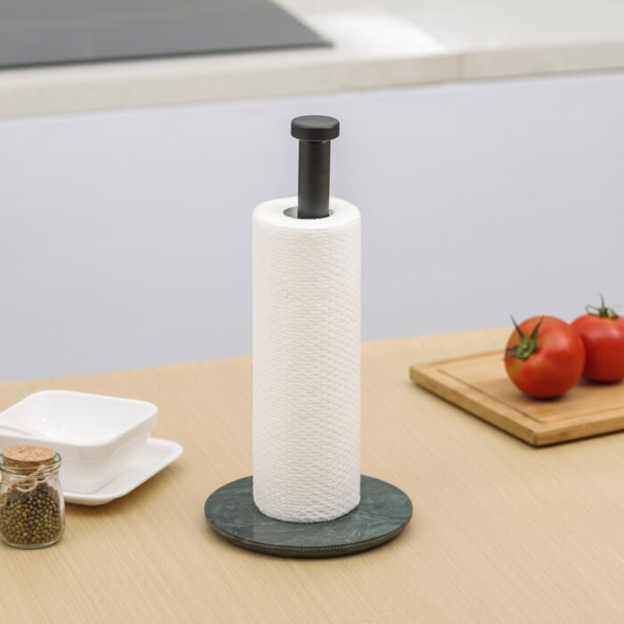 Bathroom Kitchen Countertop Kitchen Paper Towel Roll Holder with Marble Base TH007-1缩略图
