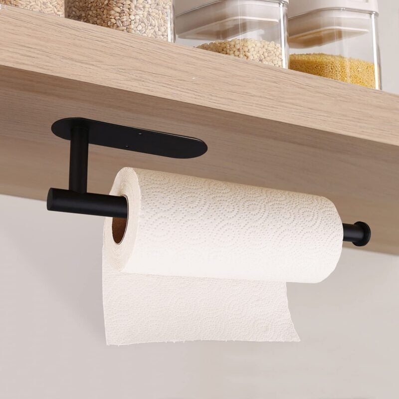 Adhesive Paper Towel Holder Under Cabinet Wall Mount for Kitchen Paper Towel TPH01 TPH02