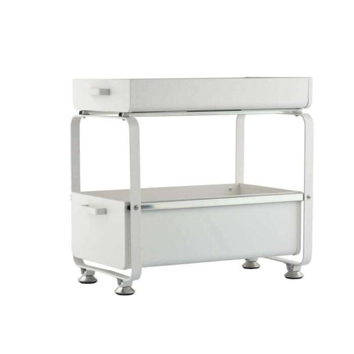 2 Tier Push-pull Under-sink Shelf Under The Cabinet Storage Organizer USO02 - Image 2