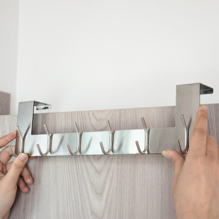 Stainless Steel Stonger Over Door 5 Hook H215 - Image 5