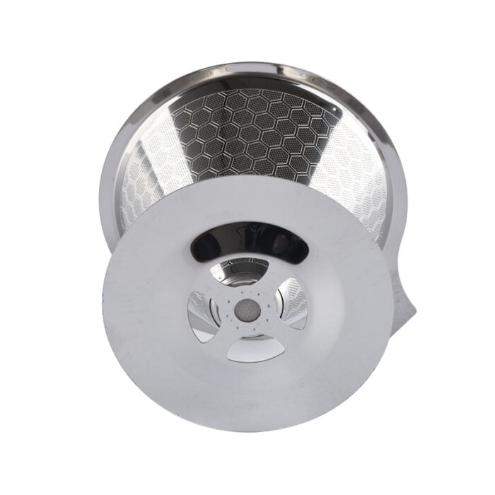 Portable Cone Drip Coffee Dripper Stainless Steel Reusable Coffee Filter with Stand Holder CF101 - Image 4