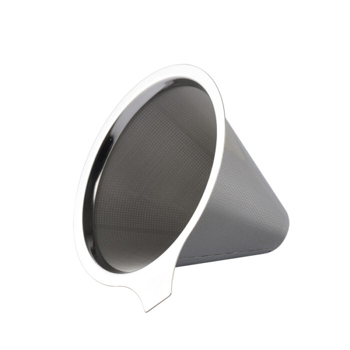 Stainless Steel Reusable Coffee Filter Fine Mesh Coffee Strainer with Stand CF103 - Image 4