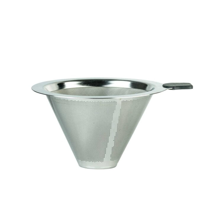 Pour Over Coffee Maker Stainless Steel Filter and Glass Coffee Dripper CF109 - Image 5