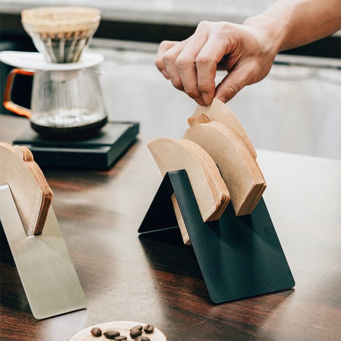 Custom Portable V60 Coffee Dripper Paper Stand Storage Rack Coffee Paper Filter Holder CFH01 - Image 4