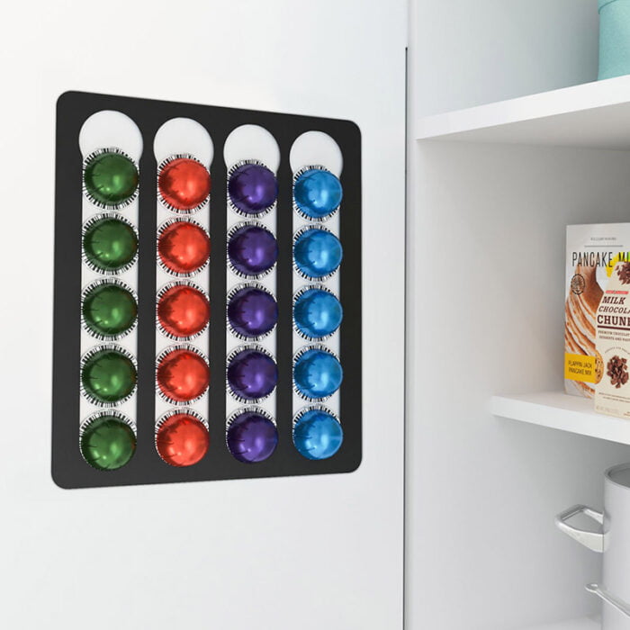 Wholesale Mounted on the Fridge Wall Cabinets Coffee Pod Holder for Nespresso Vertuo Capsules CH4400