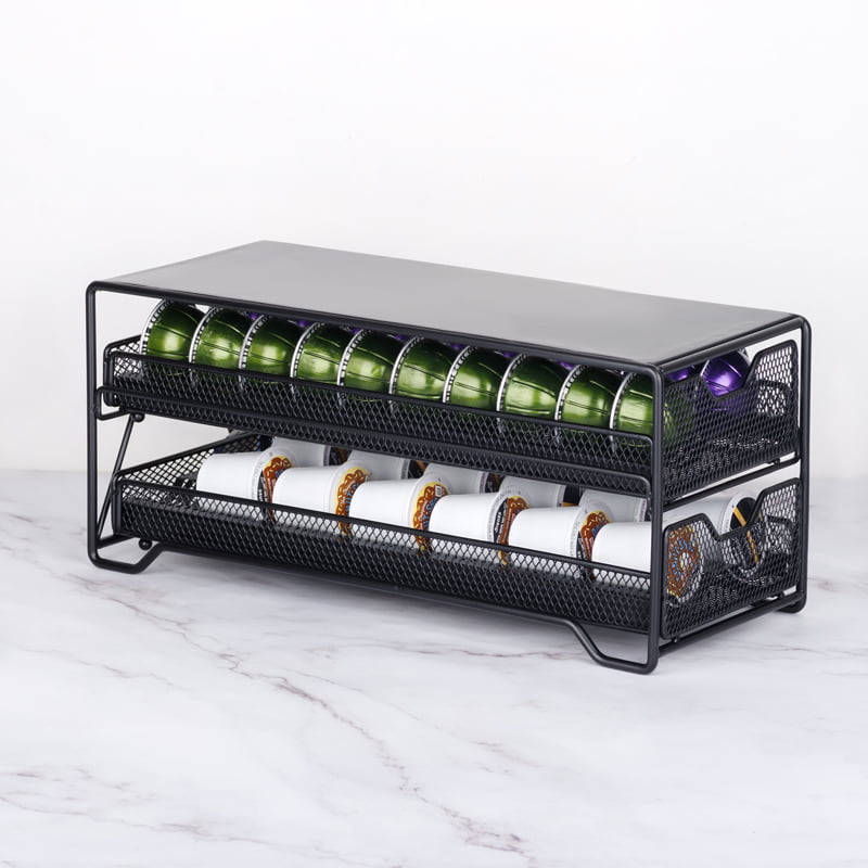 Coffee Tools Manufacturers Large Capacity 2-Layer Drawer Coffee Pod Holder CH5103