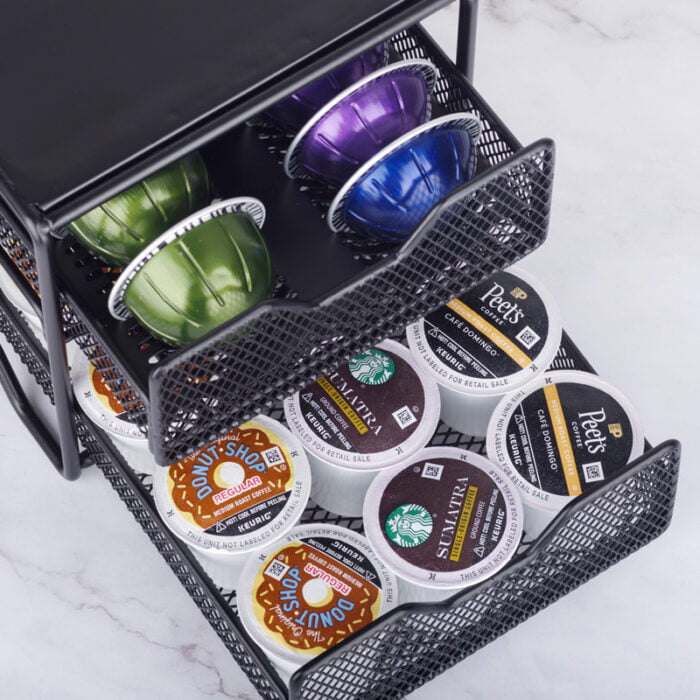 Coffee Tools Manufacturers Large Capacity 2-Layer Drawer Coffee Pod Holder CH5103 - Image 6