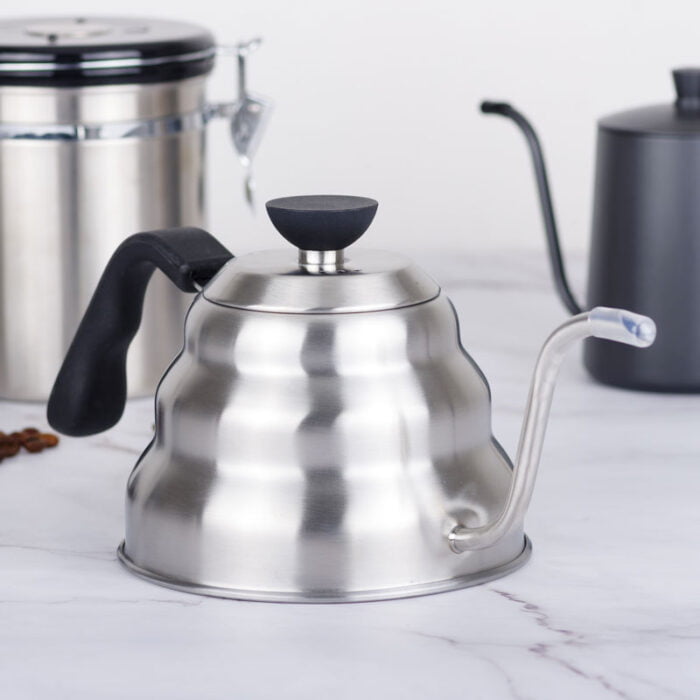 Stainless Steel Milk Tea Coffee Pot 1200 ML Stovetop Gooseneck Kettle CHP08