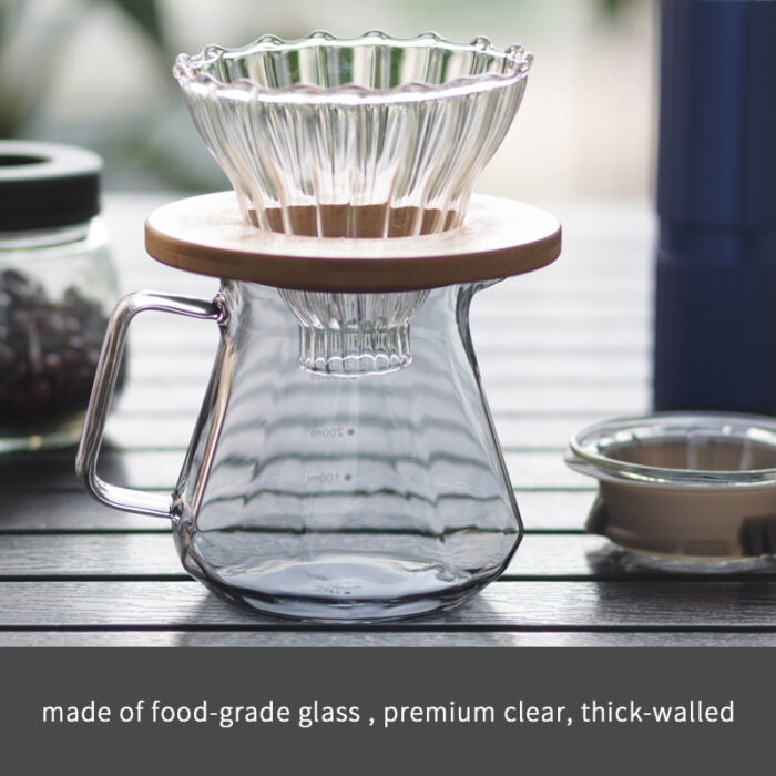 Professional Glass Coffee Server for Drip Coffee Maker Pour Over Coffee Maker with LID manufacturers CM03 - Image 6