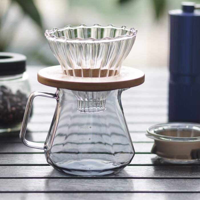 Professional Glass Coffee Server for Drip Coffee Maker Pour Over Coffee Maker with LID manufacturers CM03