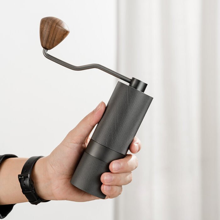 Oem Wooden Handle Adjustable Manual Coffee Grinder with Stainless Steel Burr MCG111