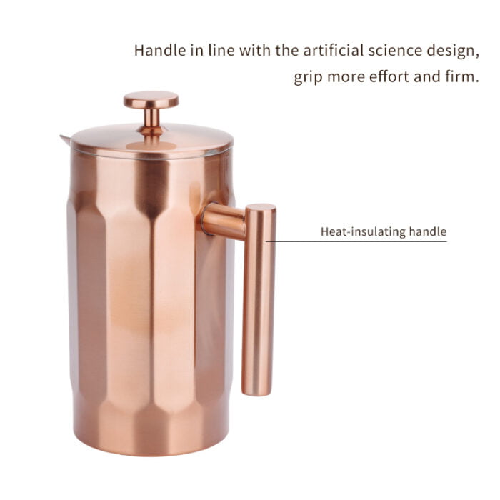 Double Walled Insulated Coffee Jug Filter Stainless Steel Coffee Plunger French Press PCM110 - Image 5