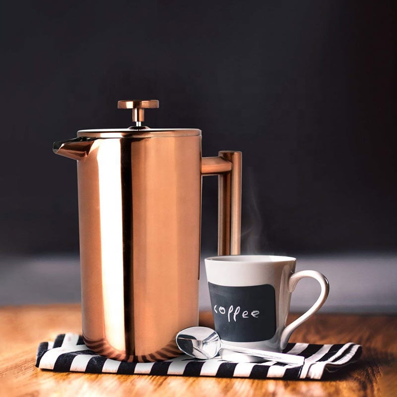 French Press Coffee Maker Stainless Steel Wth 4-Level Filtration Systems Coffee Press BMA PCM111