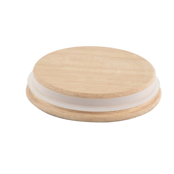 Kitchen Stainless Steel Metal Tea Coffee Sugar Airtight Vacuum Canisters Sets with Spoon Bamboo Wooden Lid S518 - Image 3