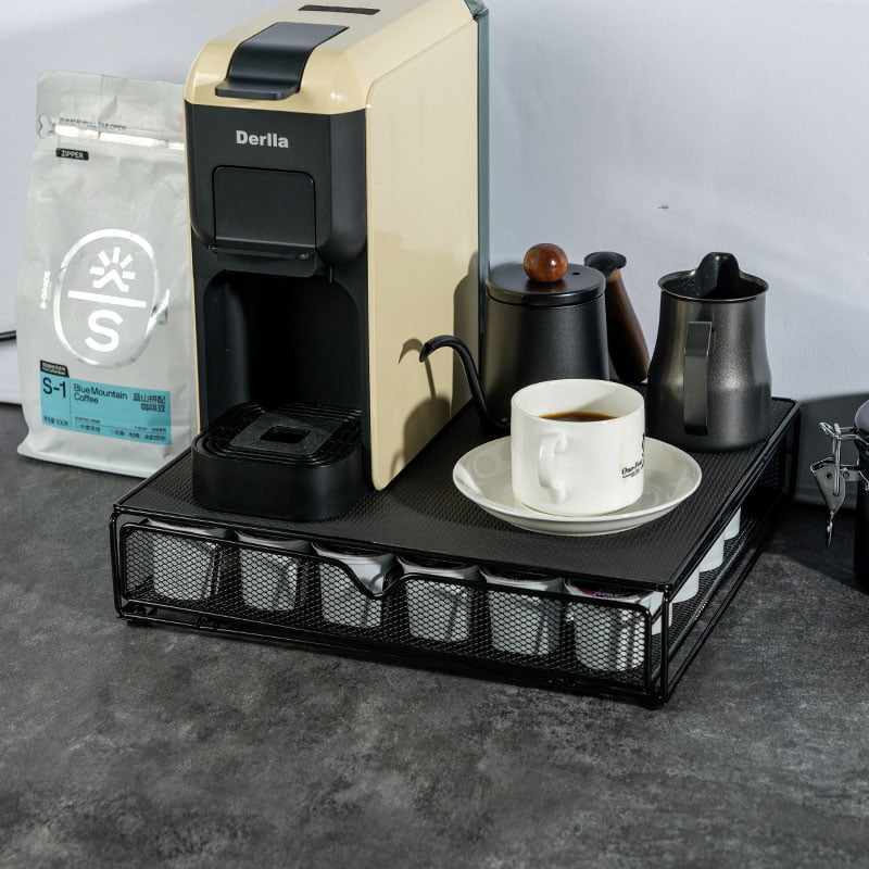 Metal 36pcs K-Cup Vertuoline Coffee Capsule Box Coffee Pod Holder Drawer CH5105