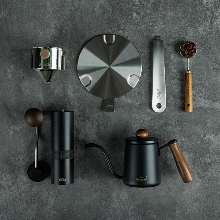 Pour Over Coffee Pot Travel Coffee Brew Set Camping Coffee Kit with Bag CTS003 - Image 2