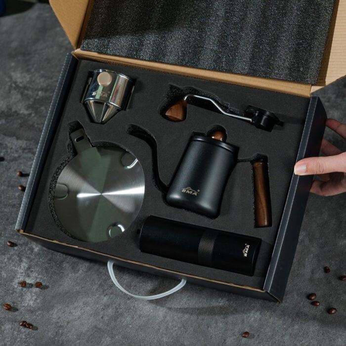 Pour Over Coffee Pot Travel Coffee Brew Set Camping Coffee Kit with Bag CTS003