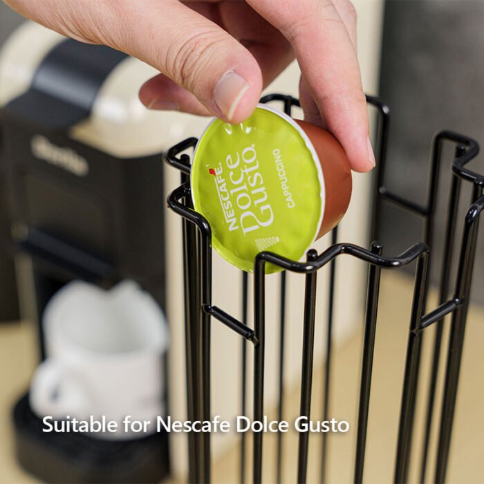 Carousel Storage Organizer Stand Rotating Coffe Pods Holder for Dolce Gusto CH5110 - Image 5