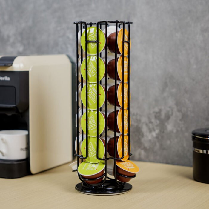 Carousel Storage Organizer Stand Rotating Coffe Pods Holder for Dolce Gusto CH5110