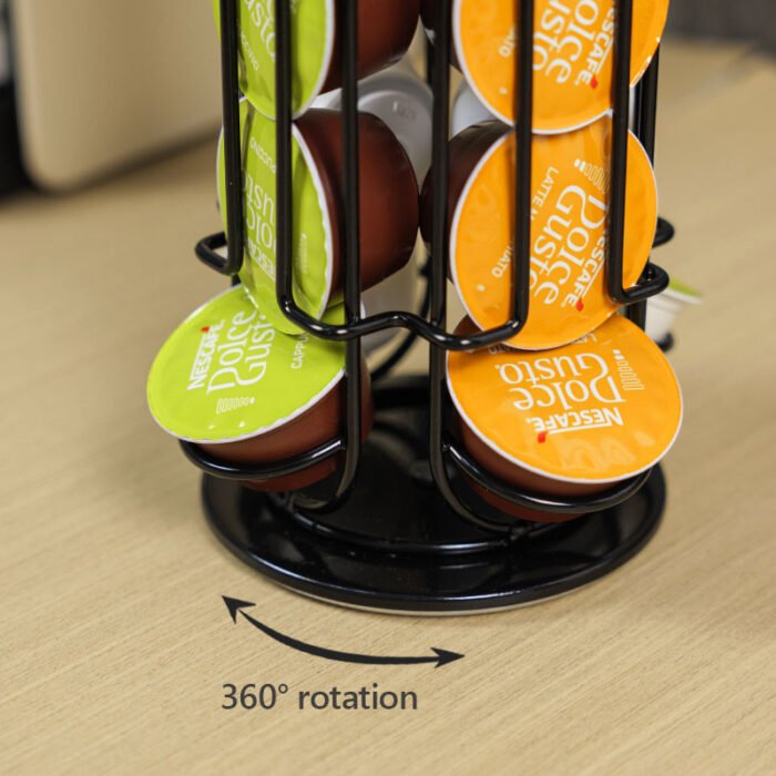 Carousel Storage Organizer Stand Rotating Coffe Pods Holder for Dolce Gusto CH5110 - Image 6