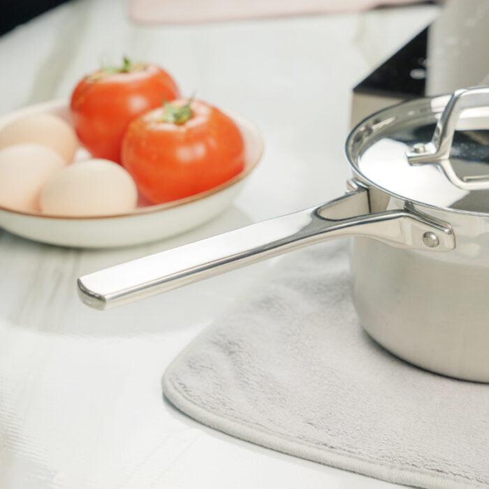 18/10 Food Grade Stainless Steel Tri-ply Kitchen Stock Pot Set of 2 SP02 - Image 8
