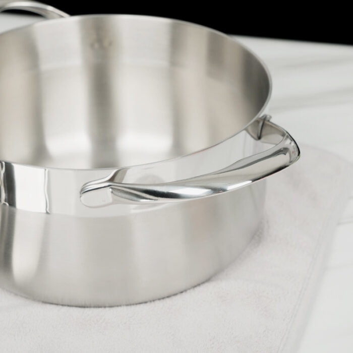 18/10 Food Grade Stainless Steel Tri-ply Kitchen Stock Pot Set of 2 SP02 - Image 6