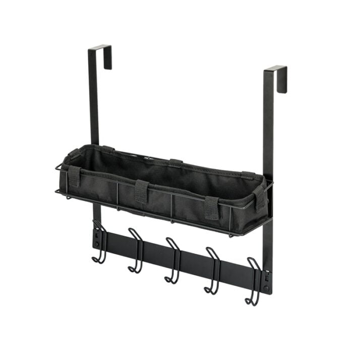 Removable Over The Door Hooks Organizer with Over Door Basket Hangers H601 H602 - Image 2
