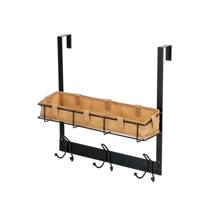Removable Over The Door Hooks Organizer with Over Door Basket Hangers H601 H602 - Image 3