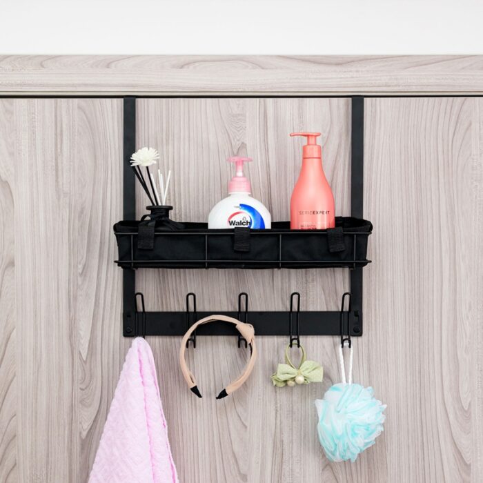 Removable Over The Door Hooks Organizer with Over Door Basket Hangers H601 H602 - Image 6