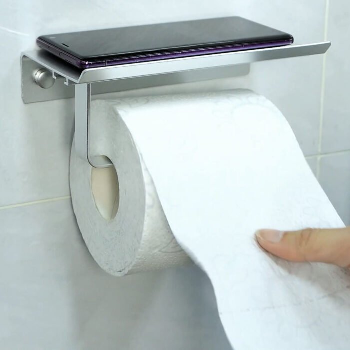 Manufacturer supply removable toilet paper towel holder with mobile phone holder BR95902A - Image 4