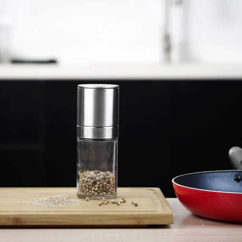 Stainless Steel Adjustable Ceramic Blades Salt and Pepper Grinder Spice Mill G108