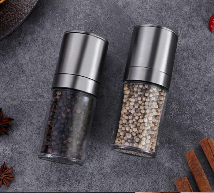 Stainless Steel Adjustable Ceramic Blades Salt and Pepper Grinder Spice Mill G108 - Image 6