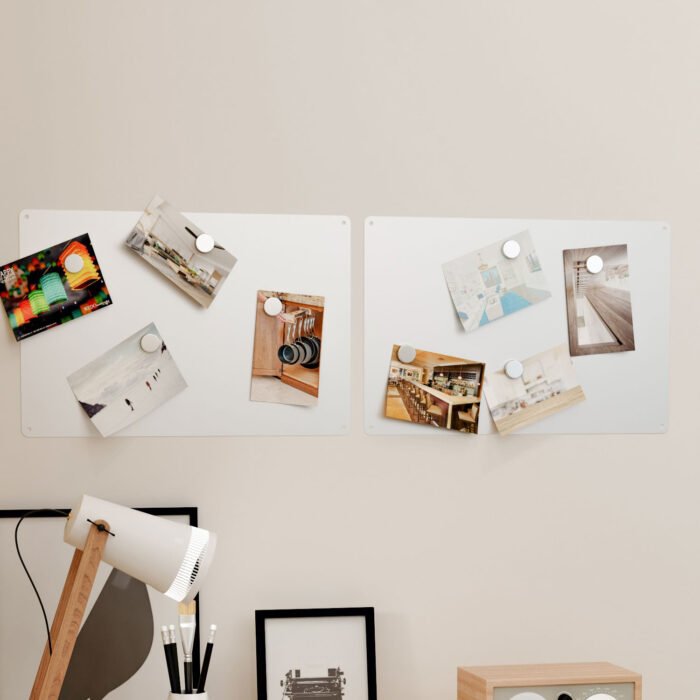 Stainless Steel Memo Board Magnet Bulletin Board to Display Magnetic Poetry BMA H001 - Image 7