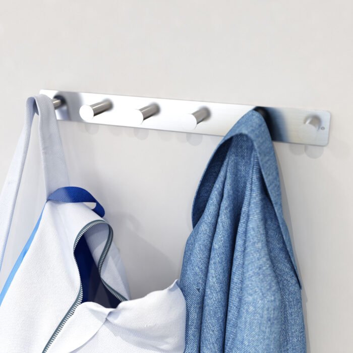 Heavy Duty Stainless Steel Coat Rack Wall Mounted for Coat Hat Towel Purse Robes Kitchen Bedroom Bathroom H612S