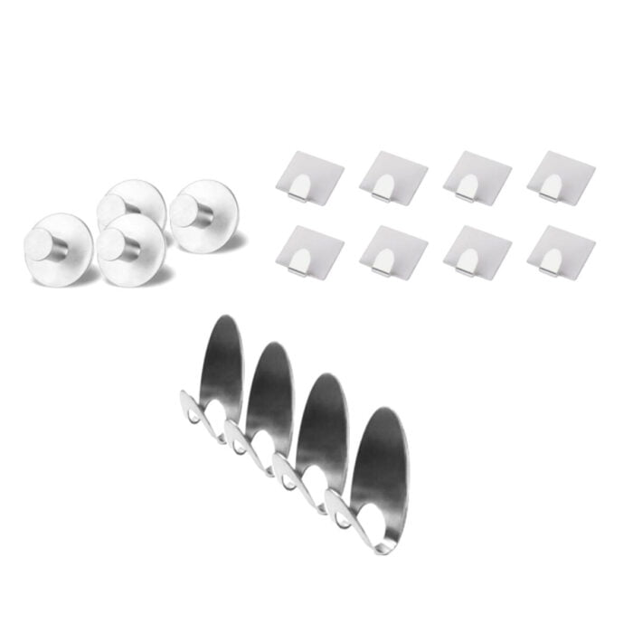 No Drilling Stainless Steel Towel Hooks Wall Mounted Coat Hooks H802/H363/H365 - Image 7