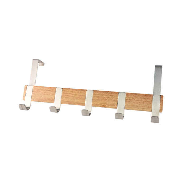 Heavy Duty Wood Coat Hooks Customized Over Door Hooks Coat Hat Towel Hook Rack H888 - Image 2